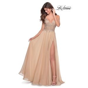 NWT La Femme Nude Prom Dress Size 0